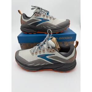 NEW Brooks Men's Cascadia 16 Trail Running Shoe-Oyster Mushroom/Alloy/Orange-Sz8
